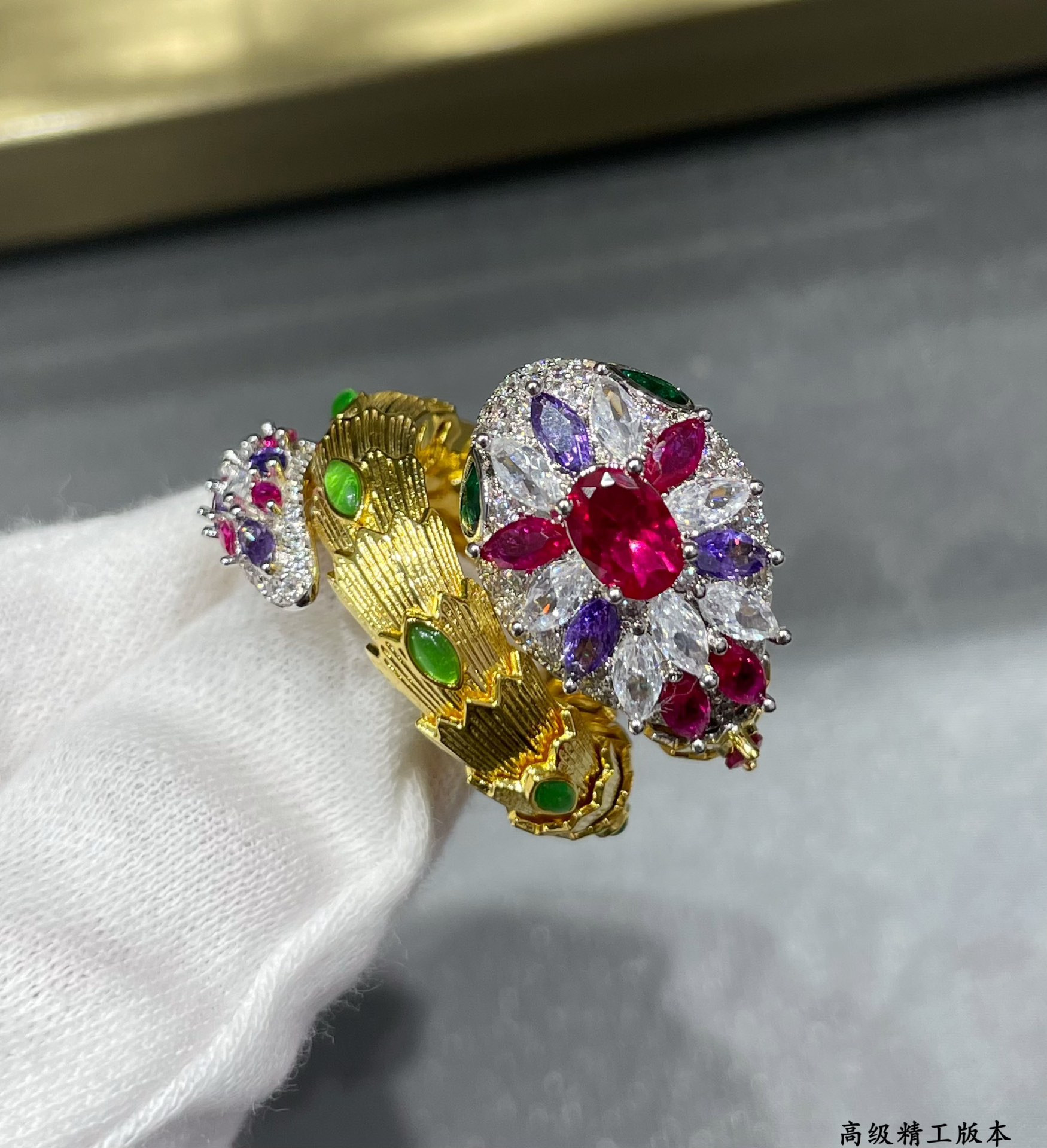 b*l*ai Di*m*nd princess snake ring