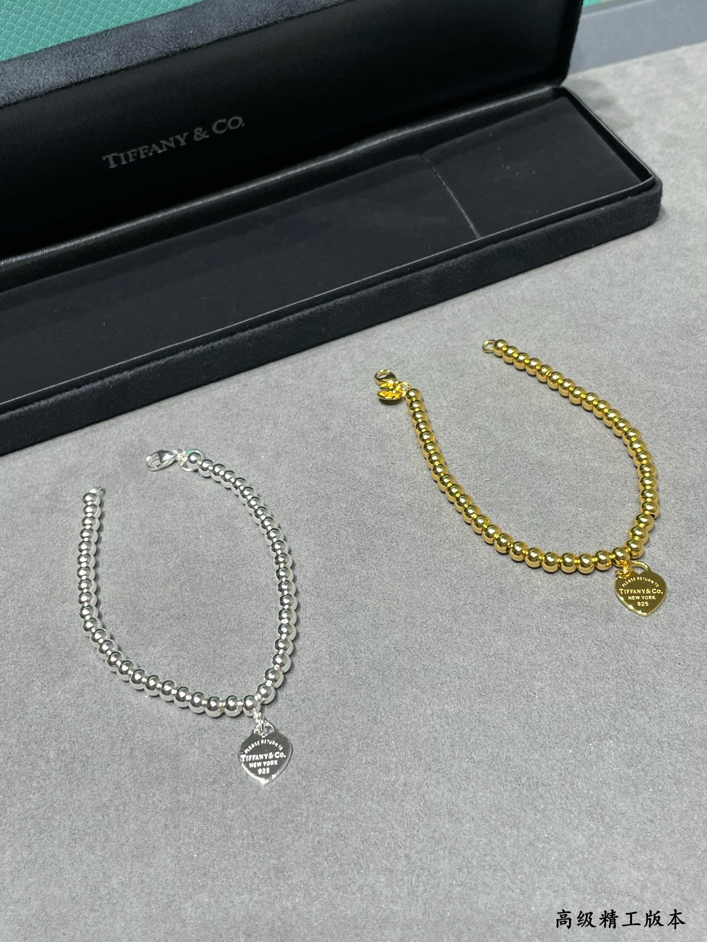 t*f*ny & co. beads & He**ts bracelet ag925