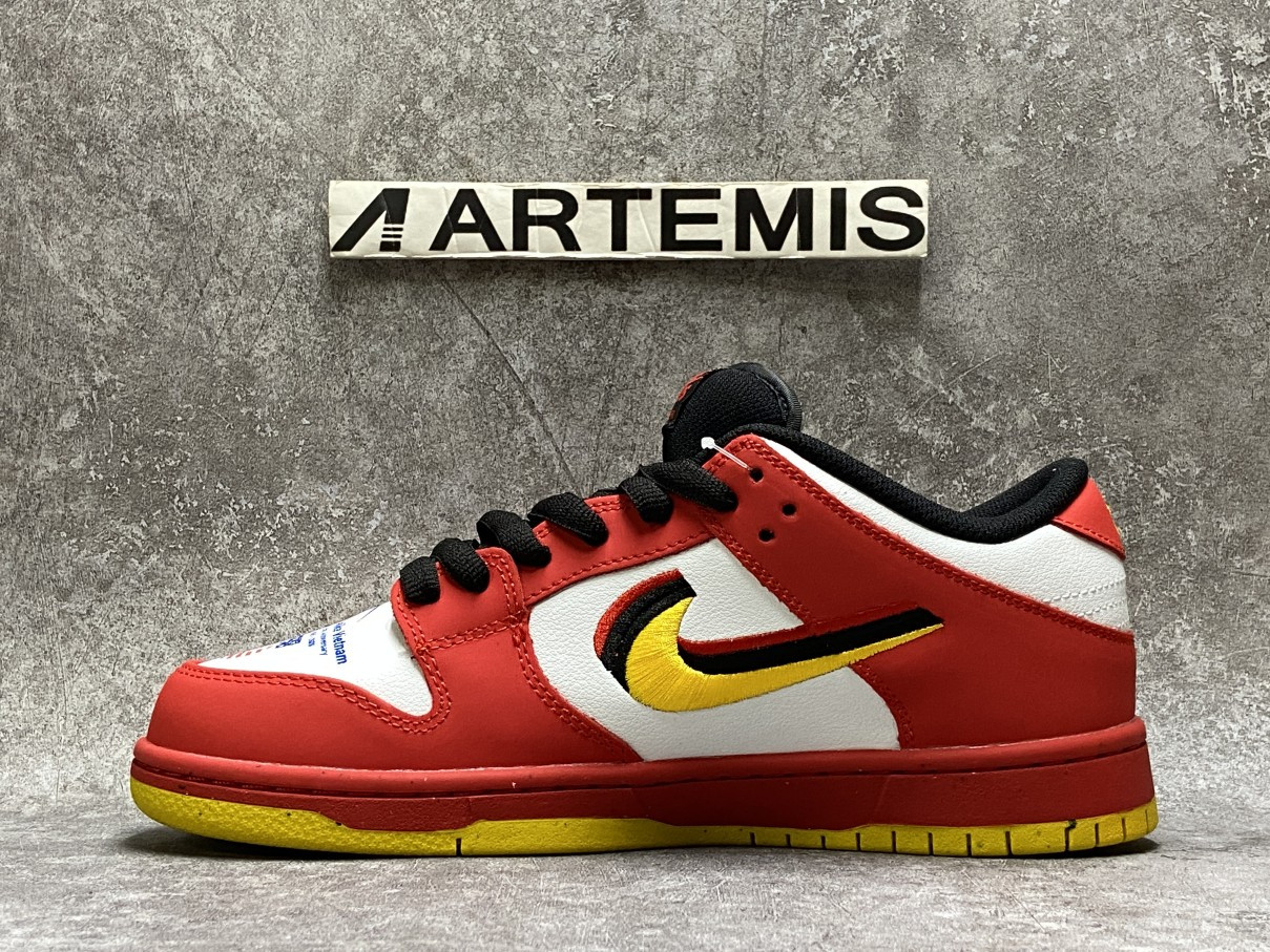 Nike SB Dunk Low Pro QS Red Yellow