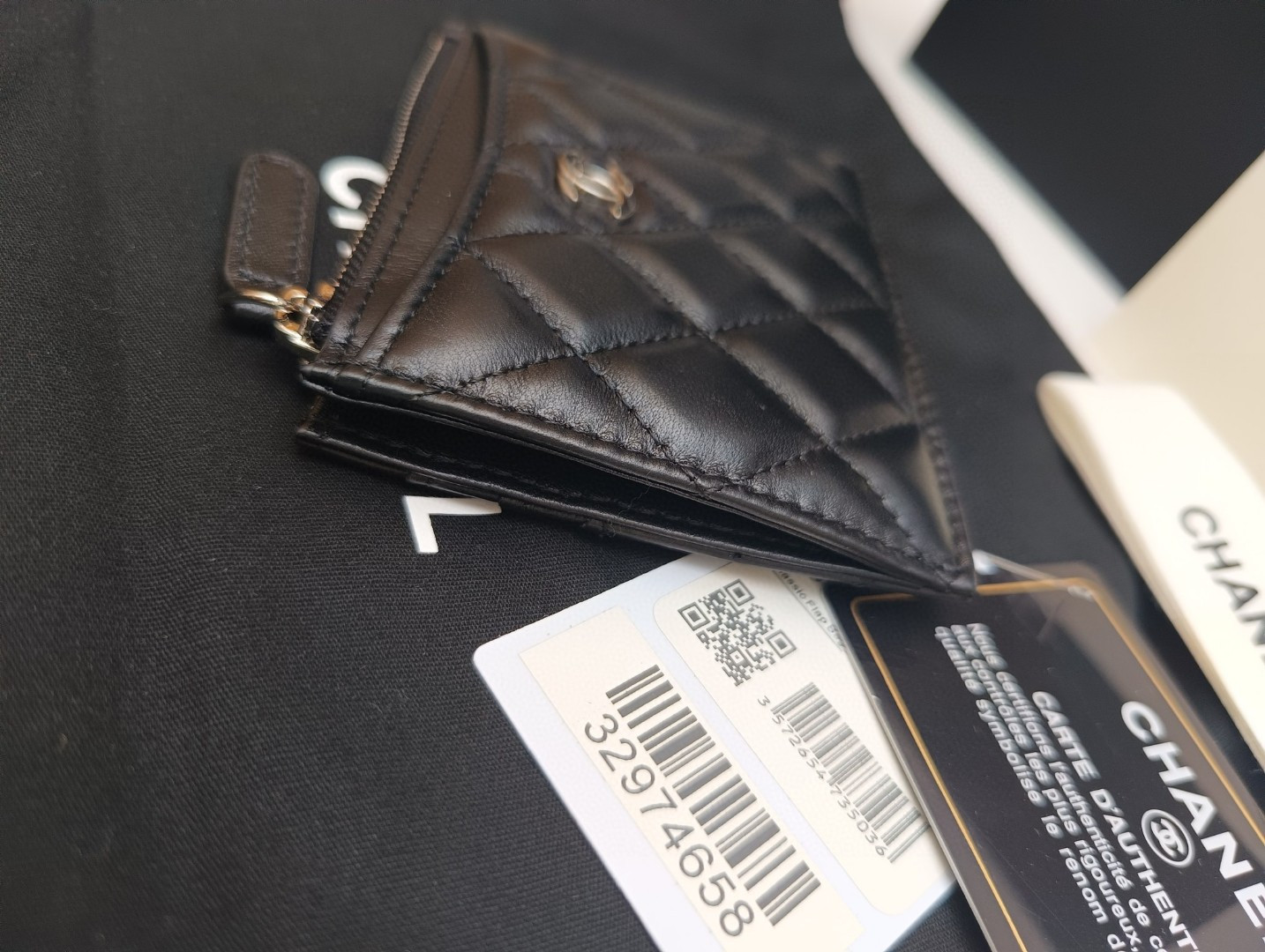 Ch*el card holder 9x11.5cm