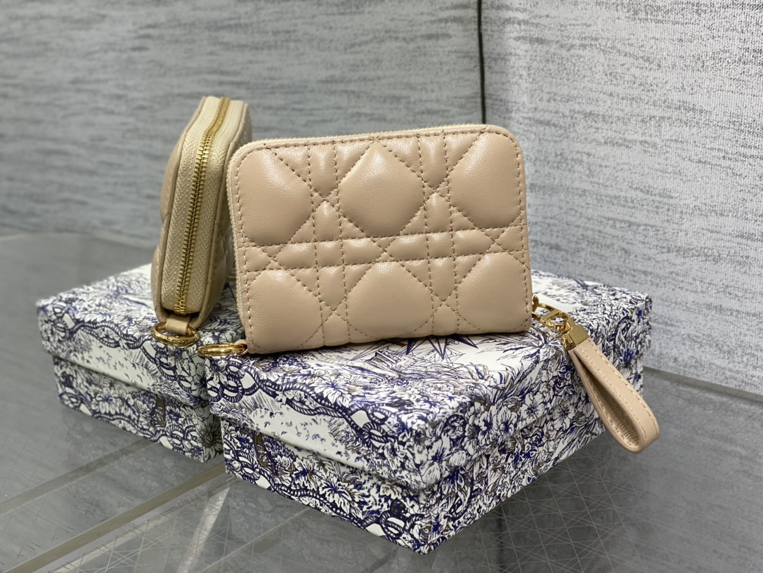 lady D*or voyageur small coin purse card holder