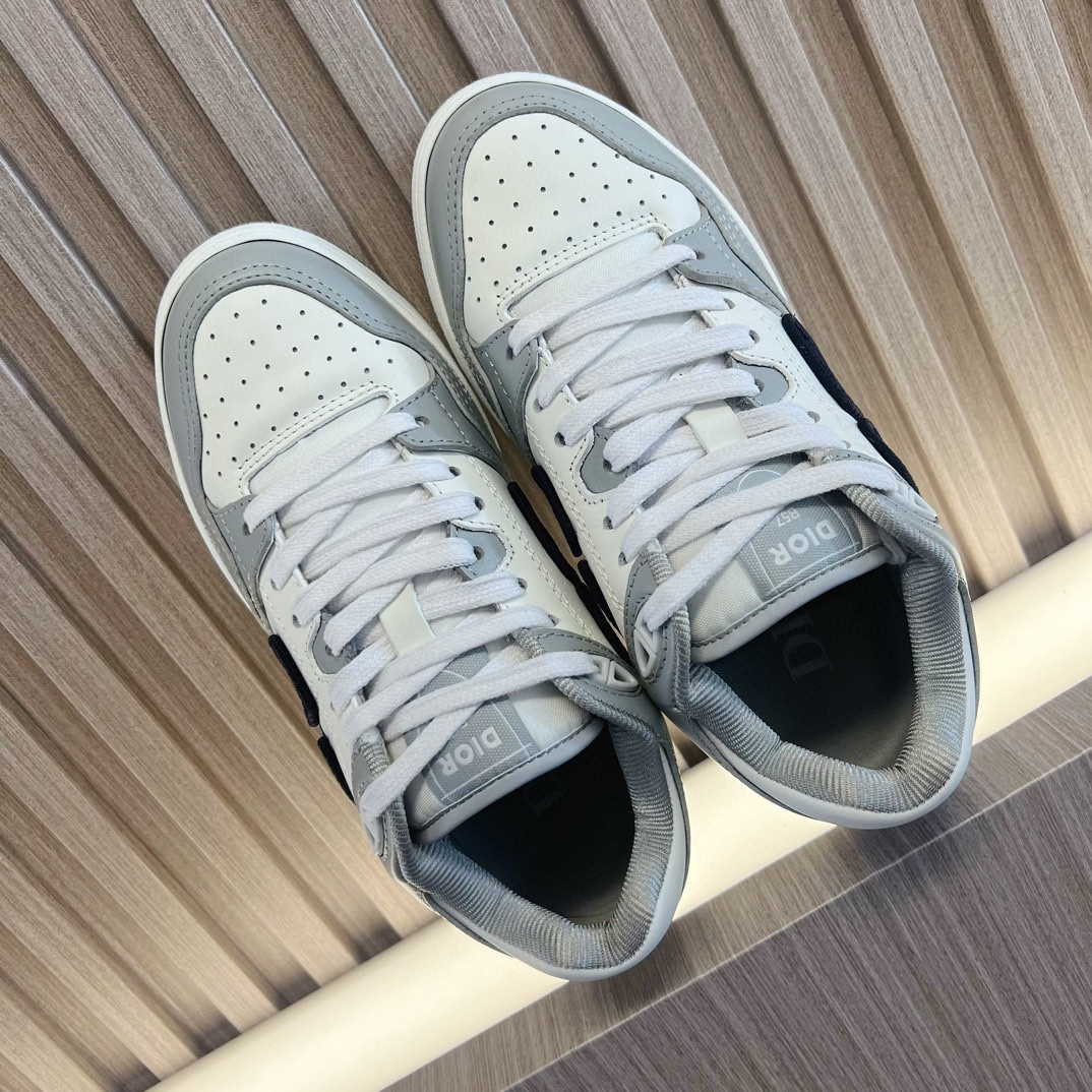 ua D*or b57 low-top sneaker gray and white