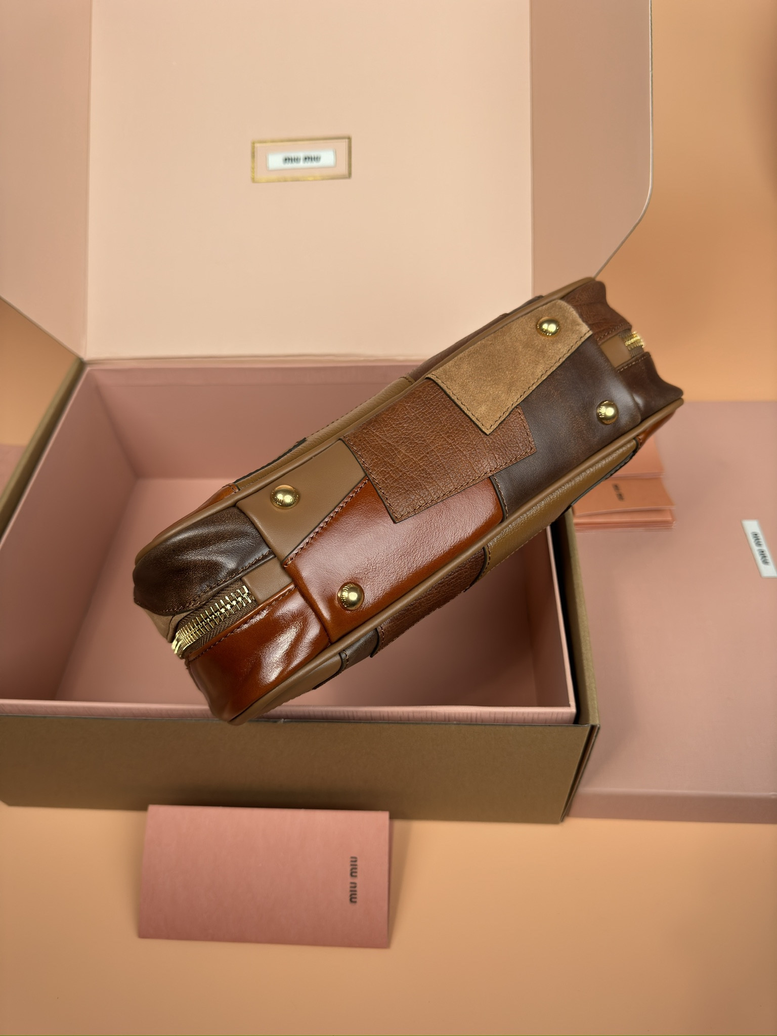 Miu Miu Leather Beau Bag 28×15×9cm