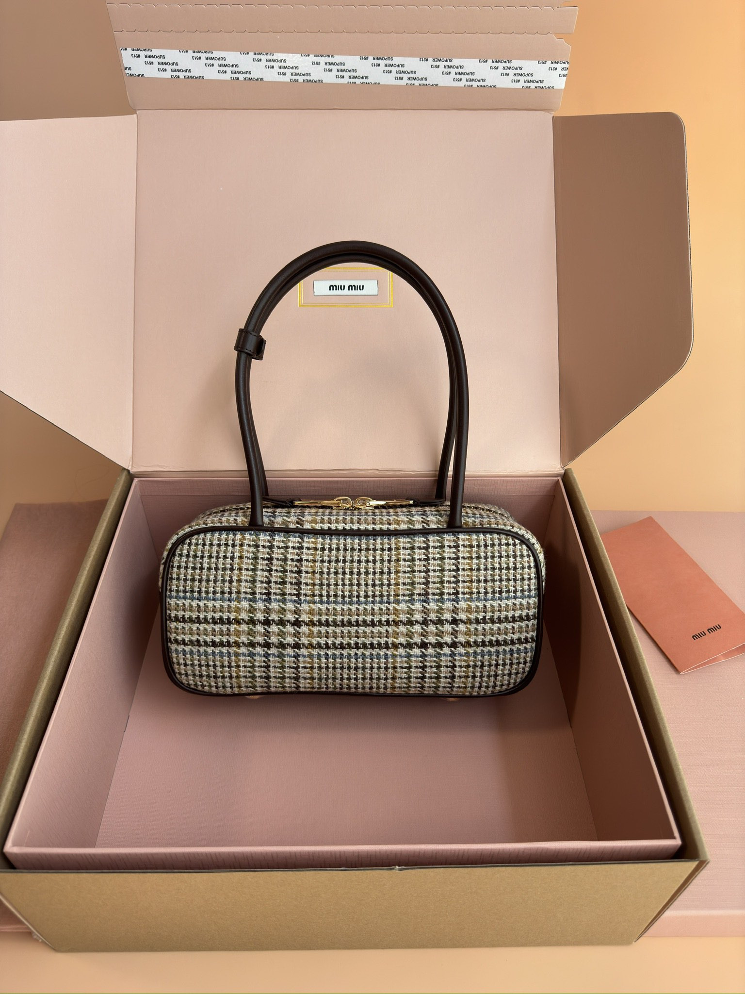 Miu Miu Leather Beau Bag 28×15×9cm