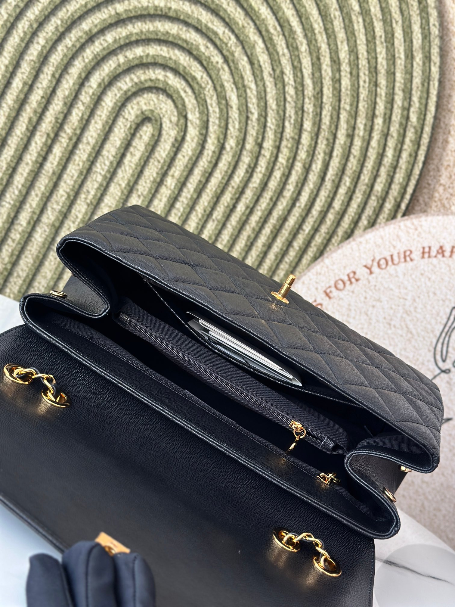 Ch*el shoulder chain bag 33x11x23cm