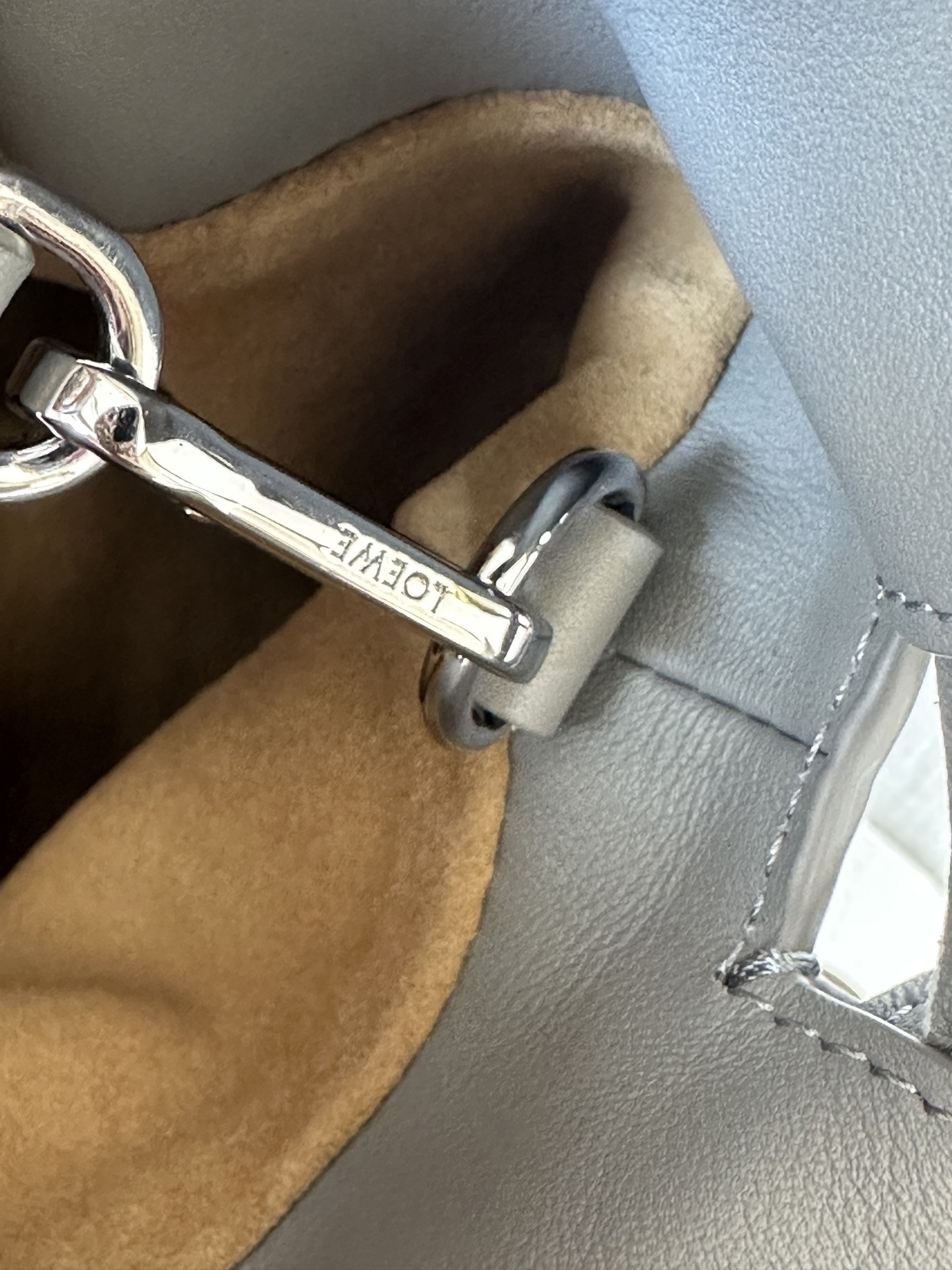 L0ew* x albers medium flamenco clutch in nappa calfskin 24.5x30x10.5cm